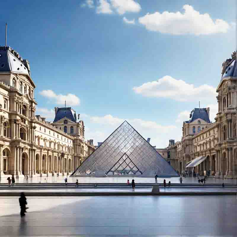 Das Louvre Museum in Paris, Frankreich.