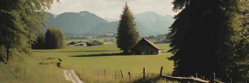 Wanderweg Bayern.